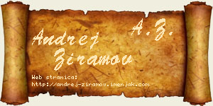Andrej Ziramov vizit kartica